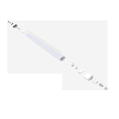 DALI Dimming / PIR Sensor Industrial LED Tri-Proof Light 160Lm / W สำหรับสนามบิน Hall