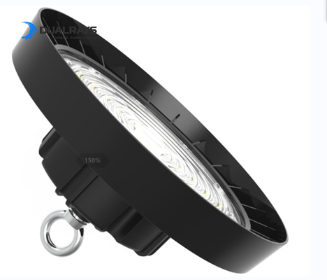 UFO อุตสาหกรรมโคมไฟ LED 100W 150W 200W 110 องศามุมลำแสงโคมไฟไฮเบย์