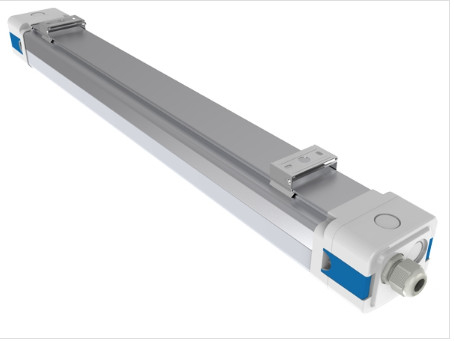 1200mm LED Tri Proof Light 120LPW 160LPW 40W 4 Feet Anti Corrotion คลังสินค้ารถบัสสถานีรถไฟ