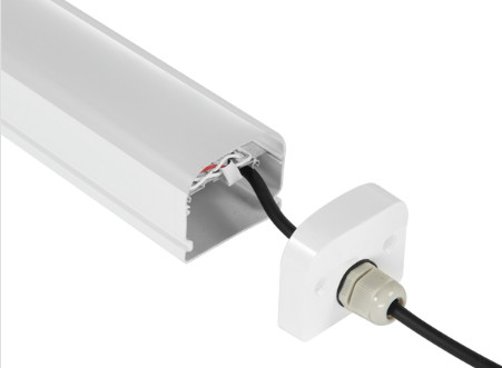 1200mm LED Tri Proof Light 120LPW 160LPW 40W 4 Feet Anti Corrotion คลังสินค้ารถบัสสถานีรถไฟ