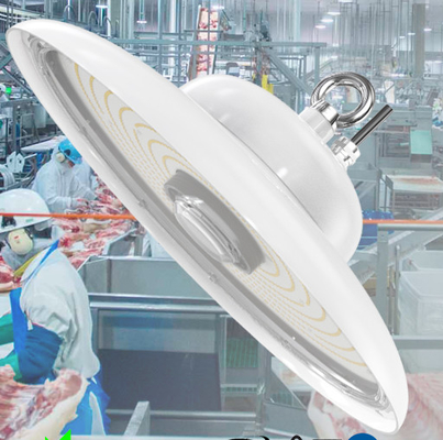 การออกแบบที่ได้รับการรับรองมาตรฐาน NSF UFO High Bay สำหรับอุตสาหกรรมอาหาร IP69K IK10