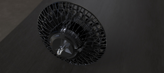 150W 140LPW ไฟไฮเบย์ LED พลังงานสูงโคมไฟคลังสินค้าอุตสาหกรรม IP66