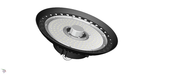 การสลายตัวของแสงน้อย UFO LED High Bay Light 150W 140LPW ในตัวไดร์เวอร์ Hook Chain Available