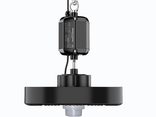 HB4H DIP ปรับเปลี่ยนพลังงานและ 3CCT UFO LED High Bay Light 100W 150LPW ด้วยฟังก์ชันฉุกเฉินเป็นตัวเลือก