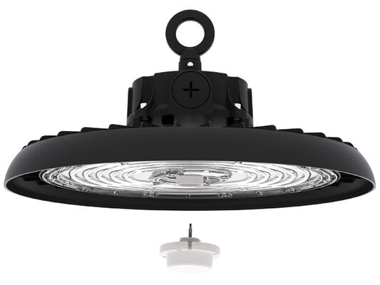 HB3 DIP ปรับเปลี่ยนพลังงานและ 3CCT UFO LED High Bay Light 100W 150LPW ด้วยฟังก์ชันฉุกเฉินเป็นตัวเลือก
