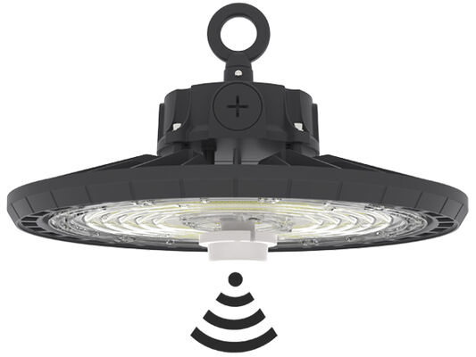 HB2 DIP ปรับเปลี่ยนพลังงานและ 3CCT UFO LED High Bay Light 100W 150LPW ด้วยฟังก์ชันฉุกเฉินเป็นตัวเลือก