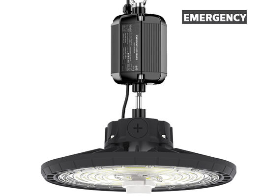 HB2 DIP ปรับเปลี่ยนพลังงานและ 3CCT UFO LED High Bay Light 100W 150LPW ด้วยฟังก์ชันฉุกเฉินเป็นตัวเลือก