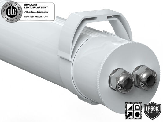 0.6m 20W IP69K IK10 TB7 ไฟหล่อ LED โดยเฉพาะสําหรับโรงงานแปรรูปอาหาร สถานที่เคมี คลังสินค้าสัตว์, ที่ล้างรถ