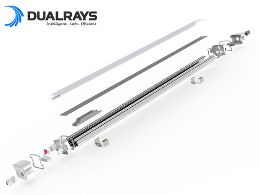 ไฟ LED กันความชื้น DUALRAYS D5 พร้อมสวิตช์ DIP เลือกกำลังไฟ/3CCT และเดินสายไฟแบบทะลุ