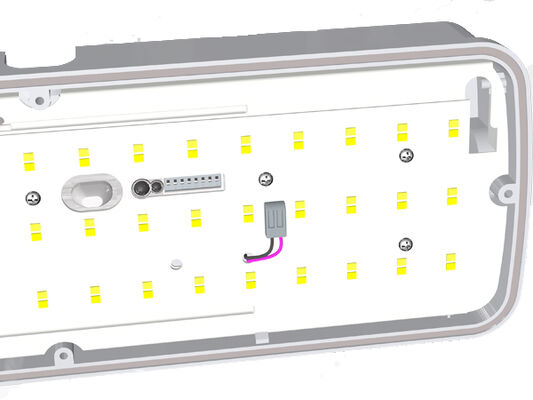 8W Bulk Head LED Porch Light พร้อมฟังก์ชันฉุกเฉินและเซ็นเซอร์การเคลื่อนไหว IP65