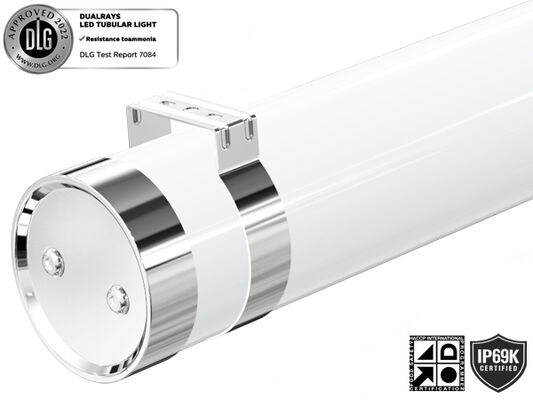 DUALRAYS LIGHTING ไฟ LED แบบท่อสำหรับเดินทะเล MTB6 IP66 IP69K IK10 การป้องกันทำจากวัสดุคุณภาพสูงที่ไม่กัดกร่อน - PMMA โพลีคาร์บอเนต และสแตนเลส 304/316