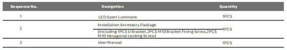 ไฟ LED สนามกีฬา LED SMD5050 800W SAA 150lm / W สำหรับไฟสนามเทนนิส