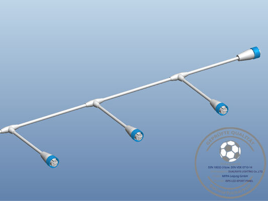 Dualrays F5 Series 250W ไฟ LED น้ำท่วมสำหรับทั้งในร่มและกลางแจ้ง IP66 IK10 Multiple Beam Angel 1-10V Dimming