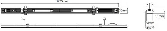 คลิกอย่างรวดเร็ว 75W DIP Switchable Universal LED Linear Retrofit Light Module พร้อม 160LPW สำหรับการเปลี่ยนฟลูออเรสเซนต์ T5/T8 พร้อมสวิตช์ 3 เฟสที่ขยายได้ขยายได้สูงสุด 7 ปีรับประกัน