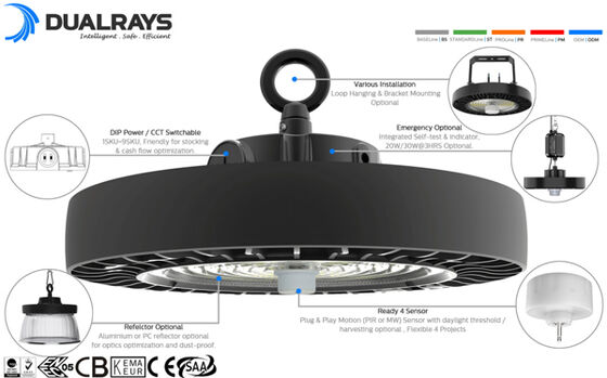 DUALRAYS 50W 100W 150W 200W 300W เสาสูงกลางแจ้งโมดูล LED โมดูล Floodlight
