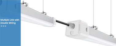 สายไฟเดี่ยวหรือคู่เชื่อมโยง IP65 ที่จอดรถใต้ดินกันน้ำไฟ 5ft 60W LED Tri Proof Light Fixture