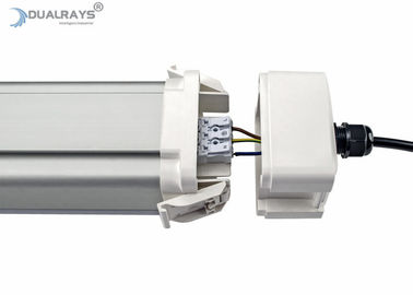 Dualrays D5 Series 80W 160LPW LED Tri Proof Light 1500mm 5000k โคมไฟคลังสินค้าแบบแบนลูเมนสูง