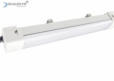 Dualrays D5 Series 80W 160LPW LED Tri Proof Light 1500mm 5000k โคมไฟคลังสินค้าแบบแบนลูเมนสูง