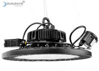 Dualrays 200W HB5 LED Round High Bay Rod Mounting พร้อมมุมลำแสง 60 ° 90 ° 120 °ตัวเลือก