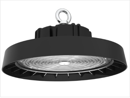 กระจกนิรภัยนำแสงโรงงานไฮเบย์ SMD3030 IP65 150W LED UFO High Bay Light