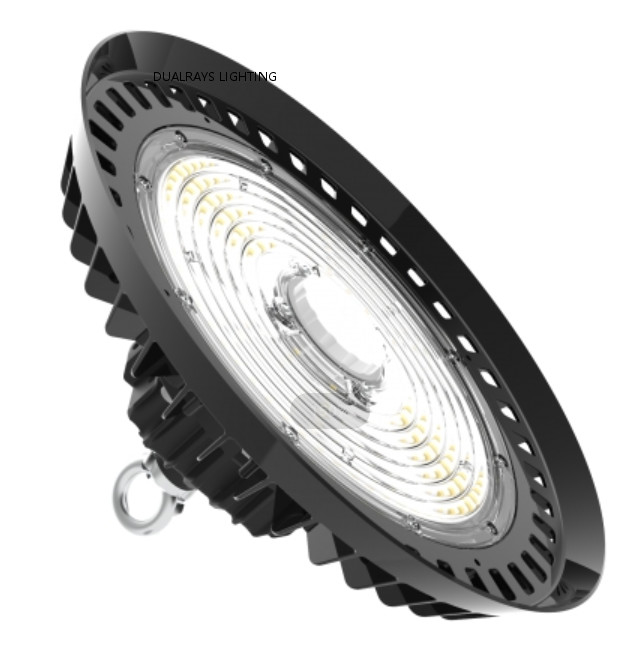 Dualrays ฟรี 5 ปี UFO LED High Bay Light 150W IP65 และ IK10 สำหรับทุกพื้นที่อุตสาหกรรมของแอปพลิเคชัน