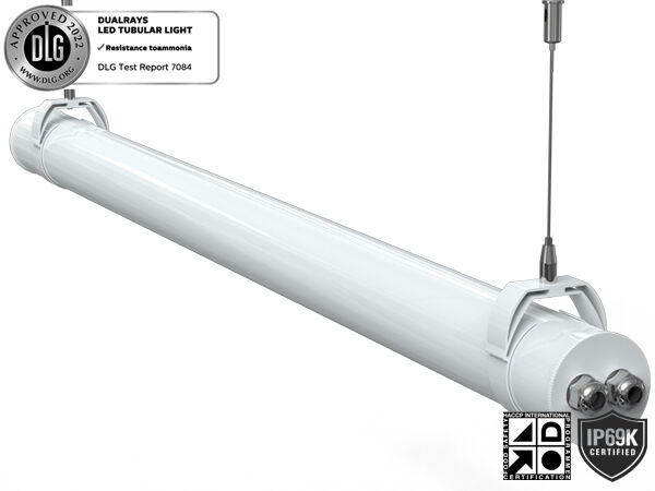1.2m 40W 130LPW TB7 ไฟหล่อ LED แอนโต-UV แอมโมเนียสําหรับการเกษตร DIP แรงสลับและ 3CCT