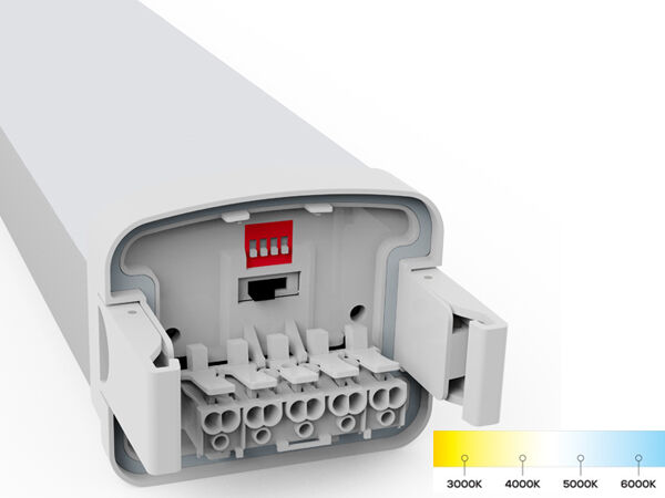 D5 ไฟ LED กันความชื้น พร้อมพลังงานเปลี่ยน DIP และ 3CCT 3/5*1.5/2.5mm2