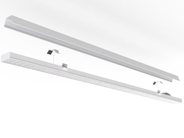 โมดูลไฟติดตั้งเพิ่มเชิงเส้น LED สากลแบบสลับได้ 75W แบบคลิกได้อย่างรวดเร็วพร้อมสายเคเบิลที่เชื่อมต่อได้ได้รับการออกแบบภายในโมดูลผ่านตัวเชื่อมต่อ WAGO