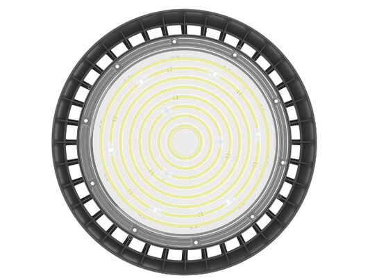 UFO LED High Bay Light 100W 160LPW Die Casting Aluminium ในตัวไดร์เวอร์